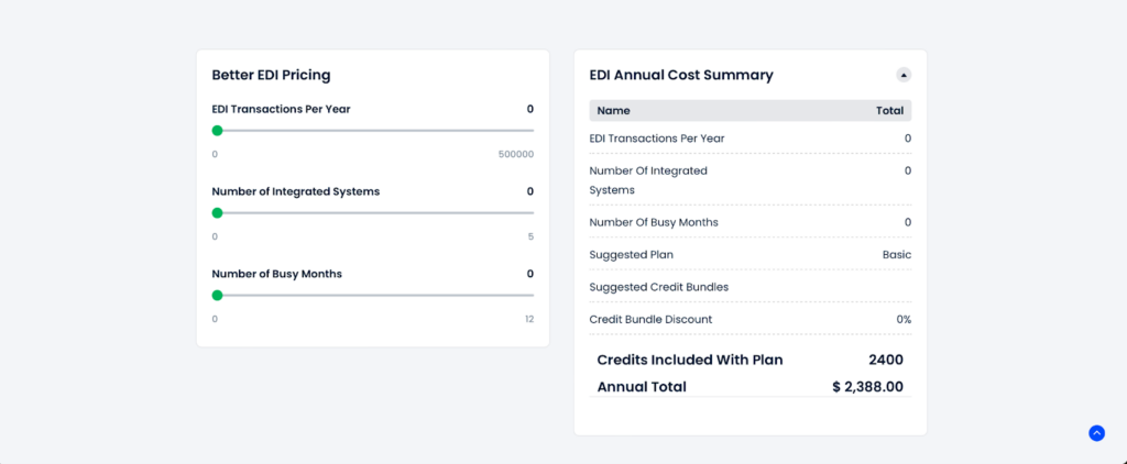 Better edi pricing calculator base 1